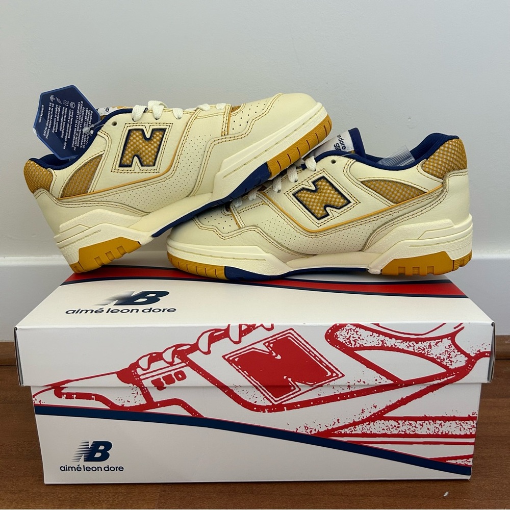 ALD NB 550s New in Box yellow blue size 6 men’s 7.5 women’s
